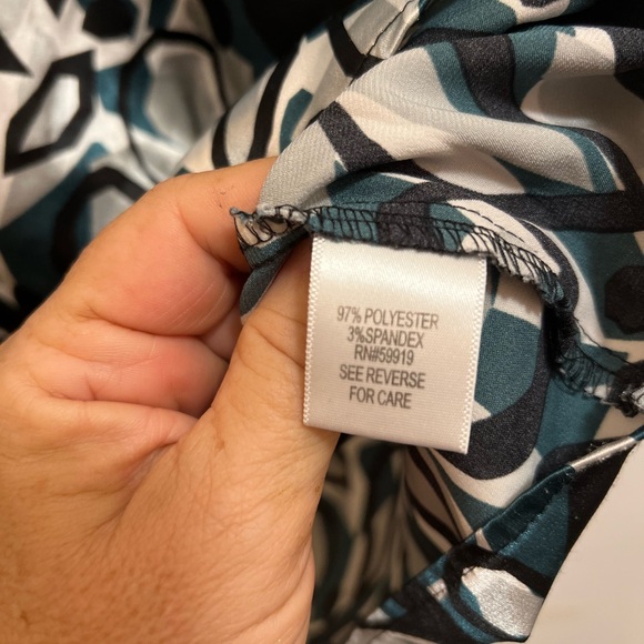 Apt. 9 Stretch Square Puffed Sleeve Top Size XL - Picture 8 of 9